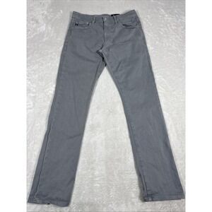 Adriano Goldschmied Pants Mens 31x32 Gray The Everett Slim Straight Chino